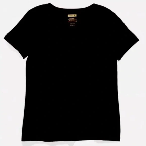 NEW Stance Womens BLACK V Neck VNeck T-Shirt Soft Pima Cotton SMALL S & MEDIUM M - Picture 2 of 4